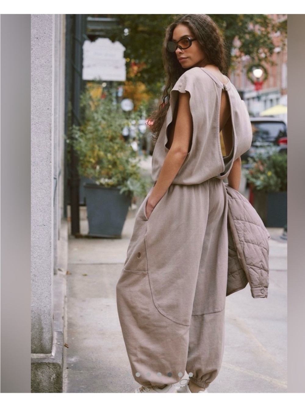 Free People, FP Movement Throw and Go Onesie Jumpsuit, Jogger, Size L